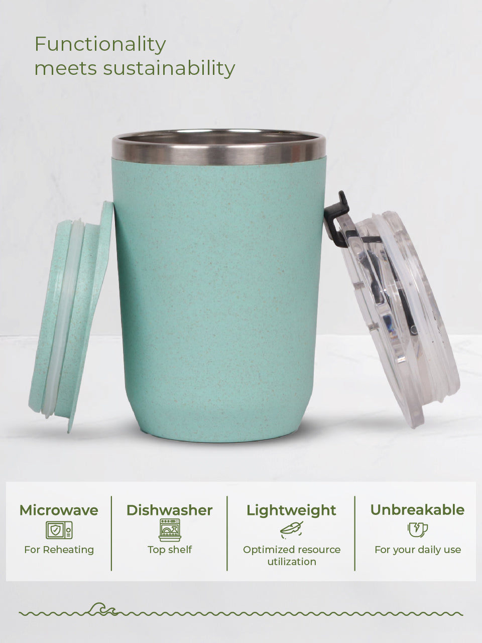 Lido Sipper - Ocean Wave Blue (Light Green)
