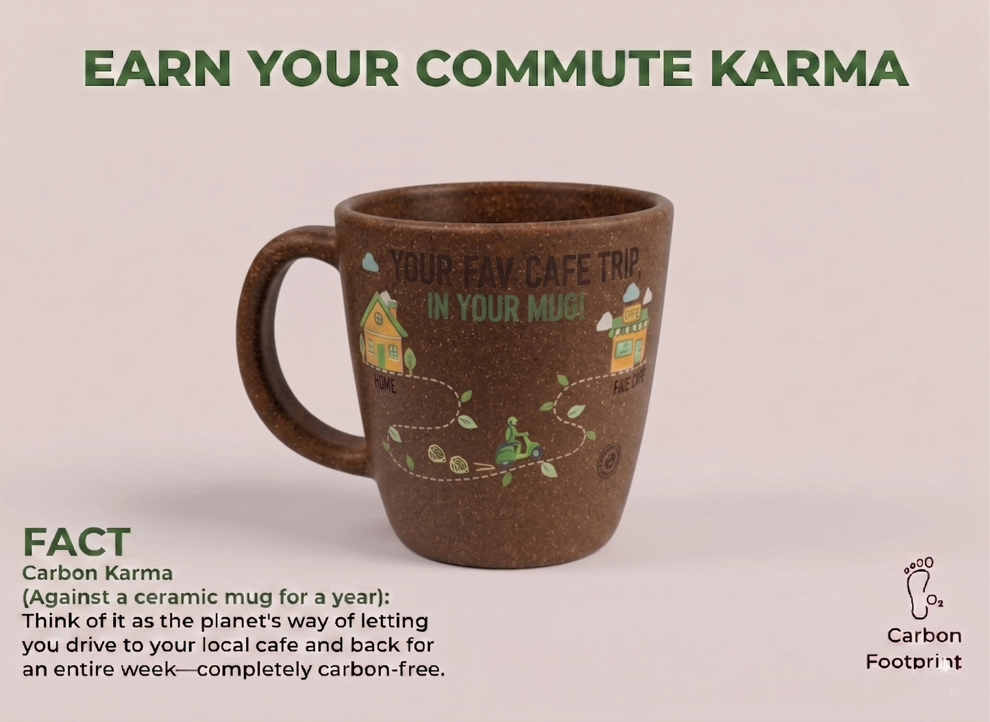 TurtleTales Pebble Brew Rice Husk Espresso Mugs (150ml) - Eco-Friendly Coffee Cups