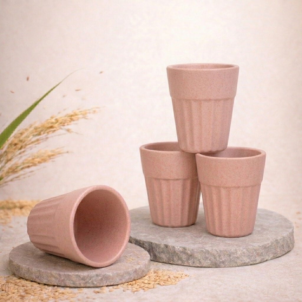 Reasons to choose TurtleTales Mini Husk Chai Cups - heat resistant, lightweight, ergonomic, microwave safe, unbreakable, dishwasher safe