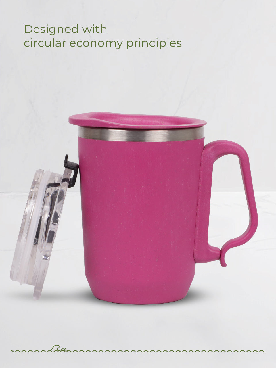 Lido Sipper with handle - Cherry Blossom Pink