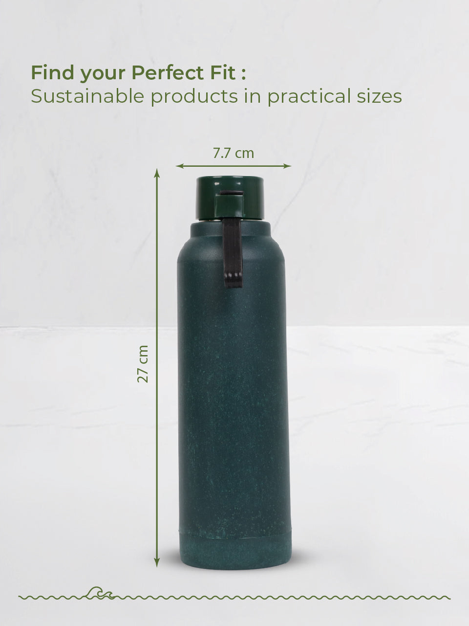 Aqua Rice Water bottle - Dark Green_Olive Green